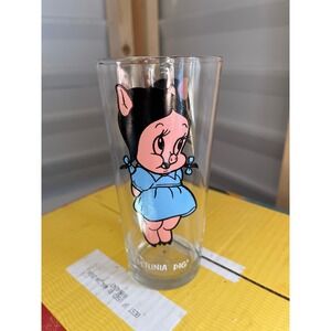 Pepsi Collector Series Petunia Pig Glass Warner Bros 1979